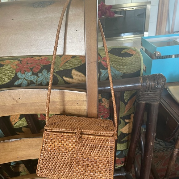 Woven rattan mini bag - Picture 2 of 6